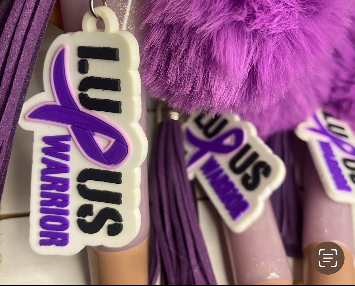 Lupus Warrior Keychain Lip Gloss